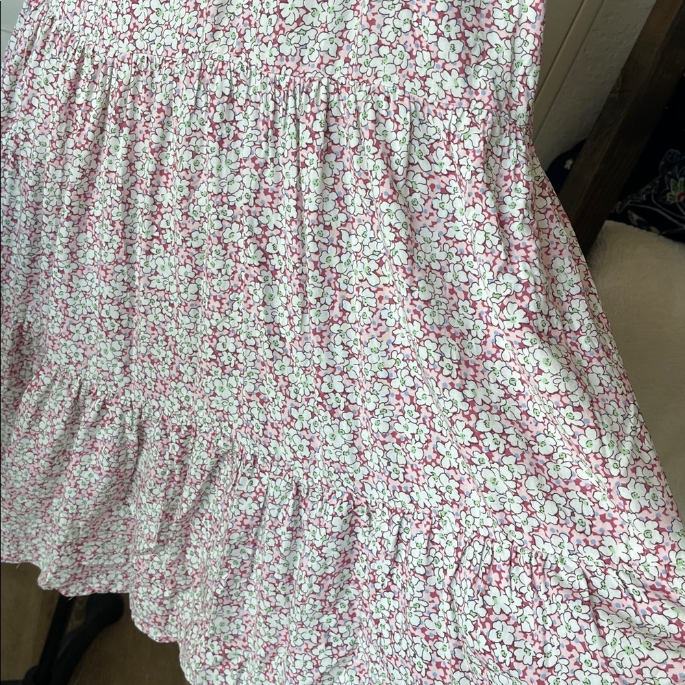 🌸 GiGio Floral Boho Tassel Tie Tiered Dress – Size Small 🌸 - Picture 7 of 7
